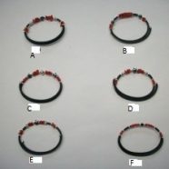 Bracciali in caucciu’ e corallo