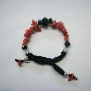 Bracciale lycra con corallo