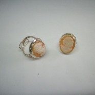 Anello argento 925 con testina cammeo