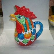Brocca gallo ceramica