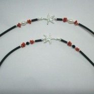 Bracciale in caucciu’ con stellina centrale