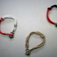 Bracciale corda con ancora