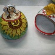 Portaspugna donna ceramica
