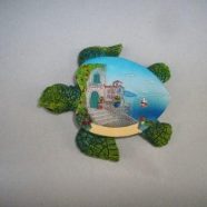 Magnete tartaruga con villa