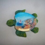 Magnete tartaruga con spiaggia