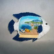 Magnete pesce con spiaggia